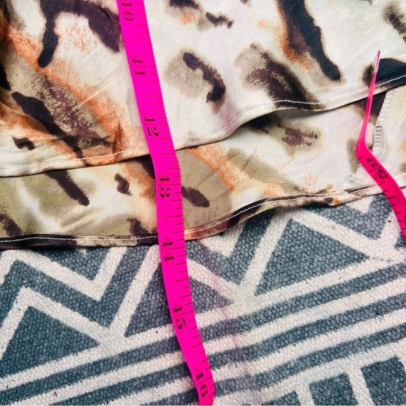 Lane Bryant vtg animal print Sleeveless Sheath 100% silk Dress 14 - Picture 7 of 8